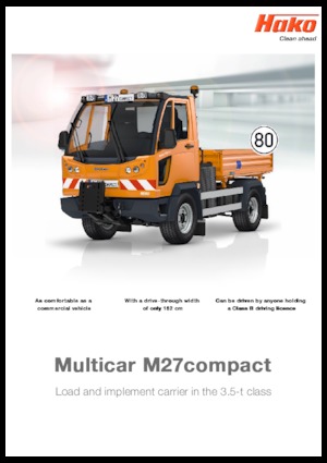 Trattori per uso municipale Hako Multicar M 27compact