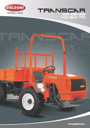Trattori per uso municipale Goldoni Transcar 25 RS