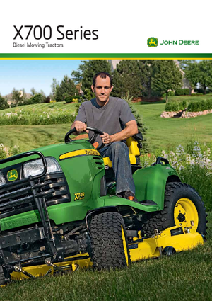 Trattori per uso municipale John Deere X 740