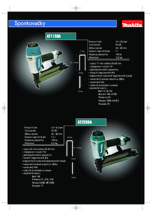 Sparachiodi e Graffettatrici Makita AT2550A