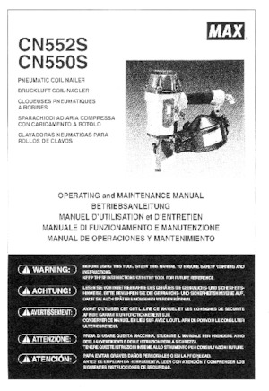 Sparachiodi e Graffettatrici MAX USA CORP. CN550S