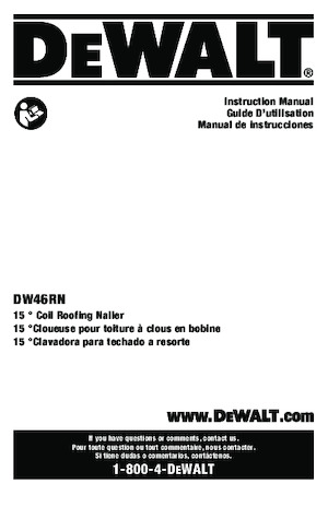 Sparachiodi e Graffettatrici DEWALT DW46RN