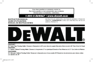 Sparachiodi e Graffettatrici DEWALT DWF83PT