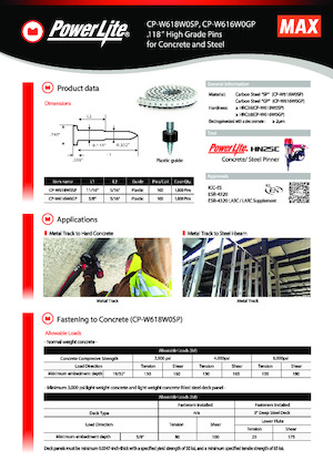 Sparachiodi e Graffettatrici MAX USA CORP. HN25C