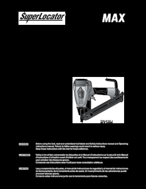 Sparachiodi e Graffettatrici MAX USA CORP. SN438J