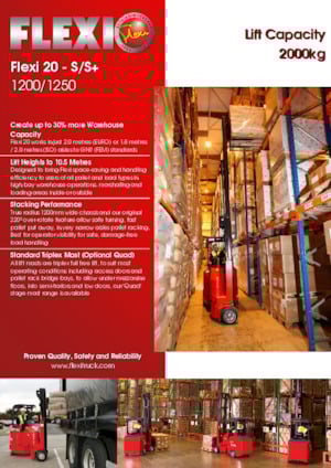 Carrelli elevatori per corsie strette VNA Flexi 20S