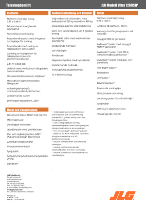 Piattaforme aeree telescopiche gommate JLG 1200SJP