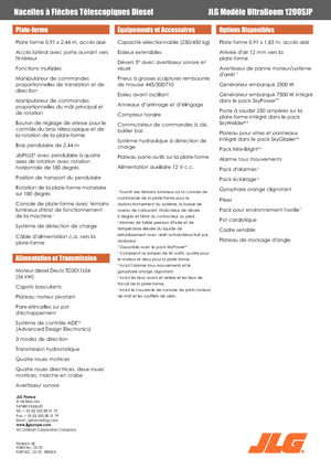 Piattaforme aeree telescopiche gommate JLG 1200SJP