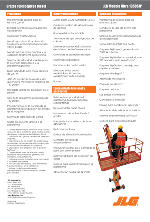Piattaforme aeree telescopiche gommate JLG 1350SJP
