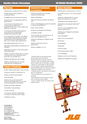 Piattaforme aeree telescopiche gommate JLG 1500SJ