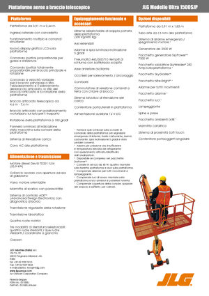 Piattaforme aeree telescopiche gommate JLG 1500SJ