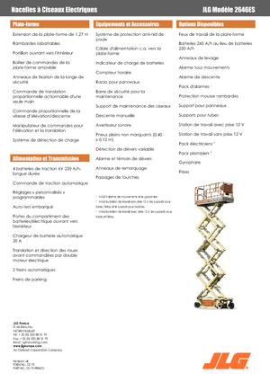 Piattaforme aeree verticali a pantografo su ruote JLG 2646ES