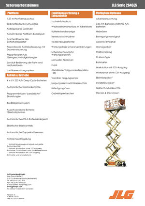 Piattaforme aeree verticali a pantografo su ruote JLG 2646ES