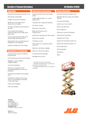 Piattaforme aeree verticali a pantografo su ruote JLG 3246ES