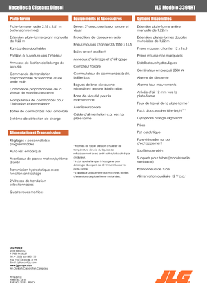 Piattaforme aeree verticali a pantografo su ruote JLG 3394RT