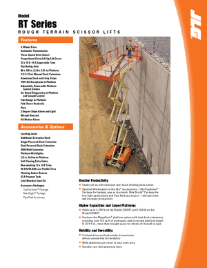 Piattaforme aeree verticali a pantografo su ruote JLG 3394RT