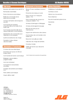 Piattaforme aeree verticali a pantografo su ruote JLG 4069LE