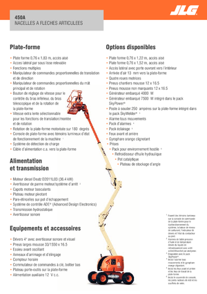 Piattaforme aeree articolate gommate JLG 450A Serie II
