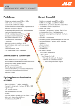 Piattaforme aeree articolate gommate JLG 450A Serie II