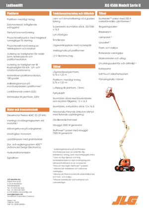 Piattaforme aeree articolate gommate JLG 450A Serie II