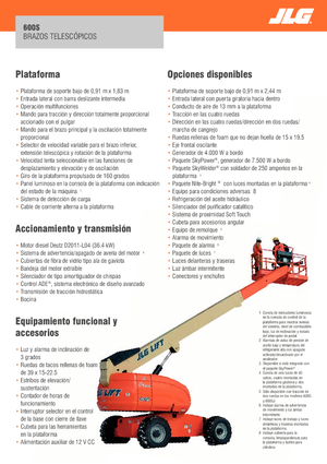 Piattaforme aeree telescopiche gommate JLG 600S