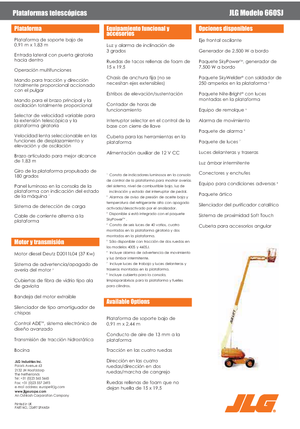 Piattaforme aeree telescopiche gommate JLG 660 SJ