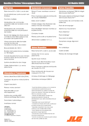 Piattaforme aeree telescopiche gommate JLG 660 SJ