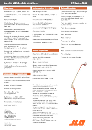 Piattaforme aeree articolate gommate JLG 800A