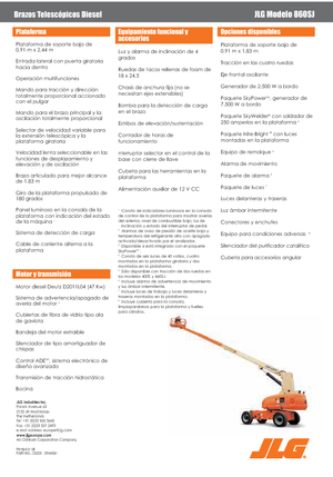 Piattaforme aeree telescopiche gommate JLG 860SJ