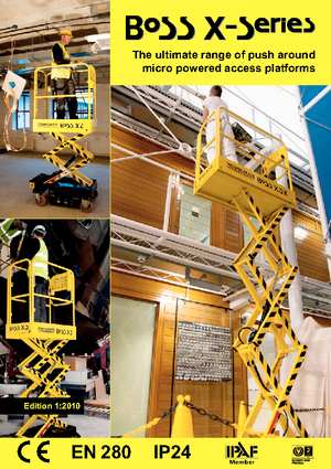 Piattaforme aeree verticali a pantografo su ruote Youngman BoSS X3 X