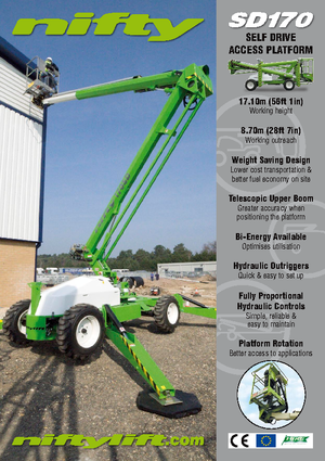 Piattaforme aeree articolate gommate Niftylift Constructor SD 170