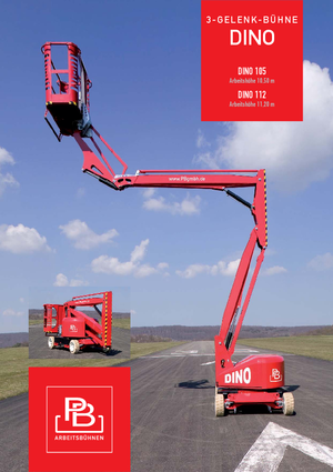 Piattaforme aeree articolate gommate PB Dino 112