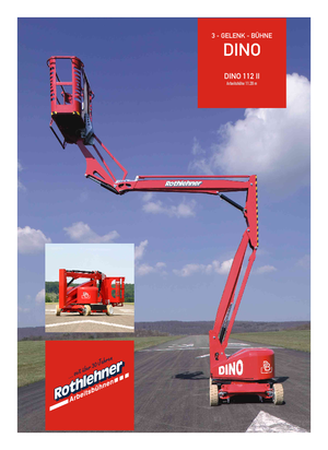 Piattaforme aeree articolate gommate PB Dino 112D II