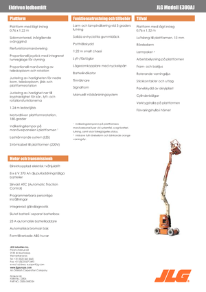 Piattaforme aeree articolate gommate JLG E300AJ