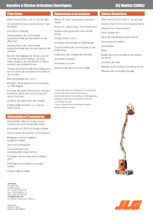 Piattaforme aeree articolate gommate JLG E300AJ