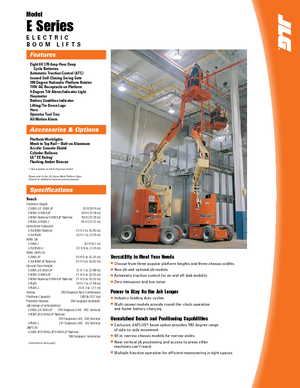 Piattaforme aeree articolate gommate JLG E400AJP