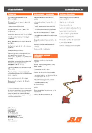 Piattaforme aeree articolate gommate JLG E400AJPN