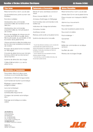 Piattaforme aeree articolate gommate JLG E450AJ