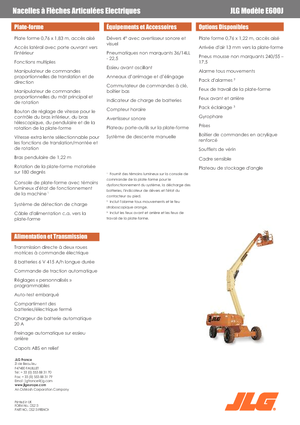 Piattaforme aeree telescopiche gommate JLG E600J