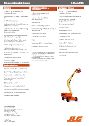 Piattaforme aeree telescopiche gommate JLG E600J