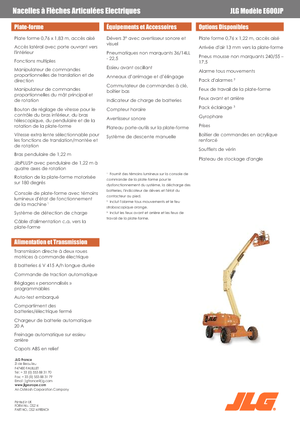 Piattaforme aeree telescopiche gommate JLG E600JP