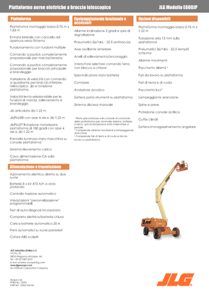 Piattaforme aeree telescopiche gommate JLG E600JP