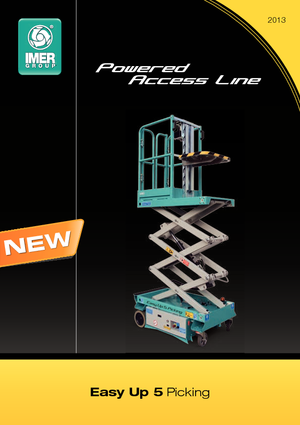 Piattaforme aeree verticali a pantografo su ruote Iteco Easy Up 5 Picking