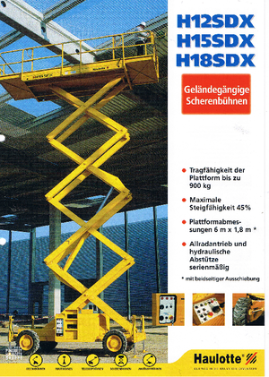 Piattaforme aeree articolate gommate Haulotte H 12 SDX