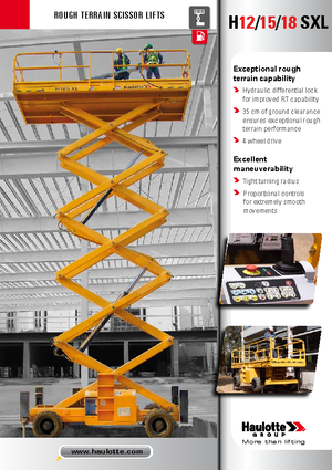 Piattaforme aeree verticali a pantografo su ruote Haulotte H18 SXL