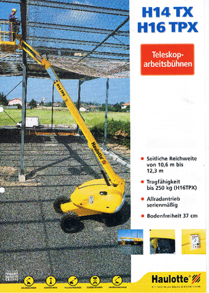 Piattaforme aeree telescopiche gommate Haulotte H 16 TPX