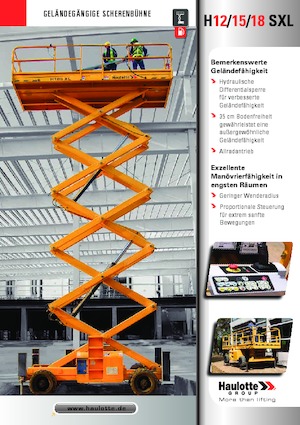 Piattaforme aeree verticali a pantografo su ruote Haulotte H18 SXL