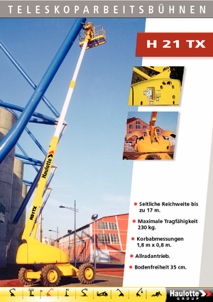 Piattaforme aeree telescopiche gommate Haulotte H 21 TX