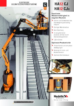 Piattaforme aeree articolate gommate Haulotte HA12 CJ