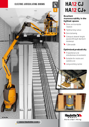 Piattaforme aeree articolate gommate Haulotte HA12 CJ
